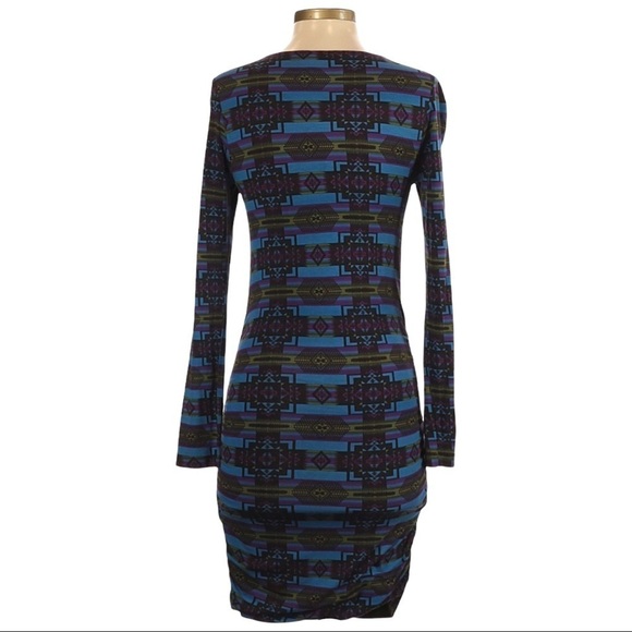 Torn by Ronny Kobo Boho Print Soft Stretch Bodycon Dress Size S - Picture 2 of 10